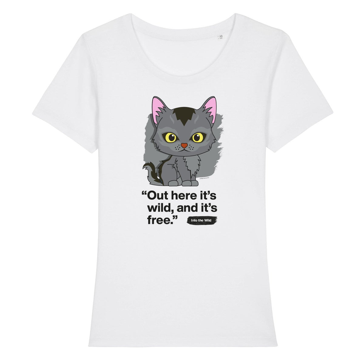 Out here it&#39;s wild - Graystripe - Adult Ladies T-Shirt