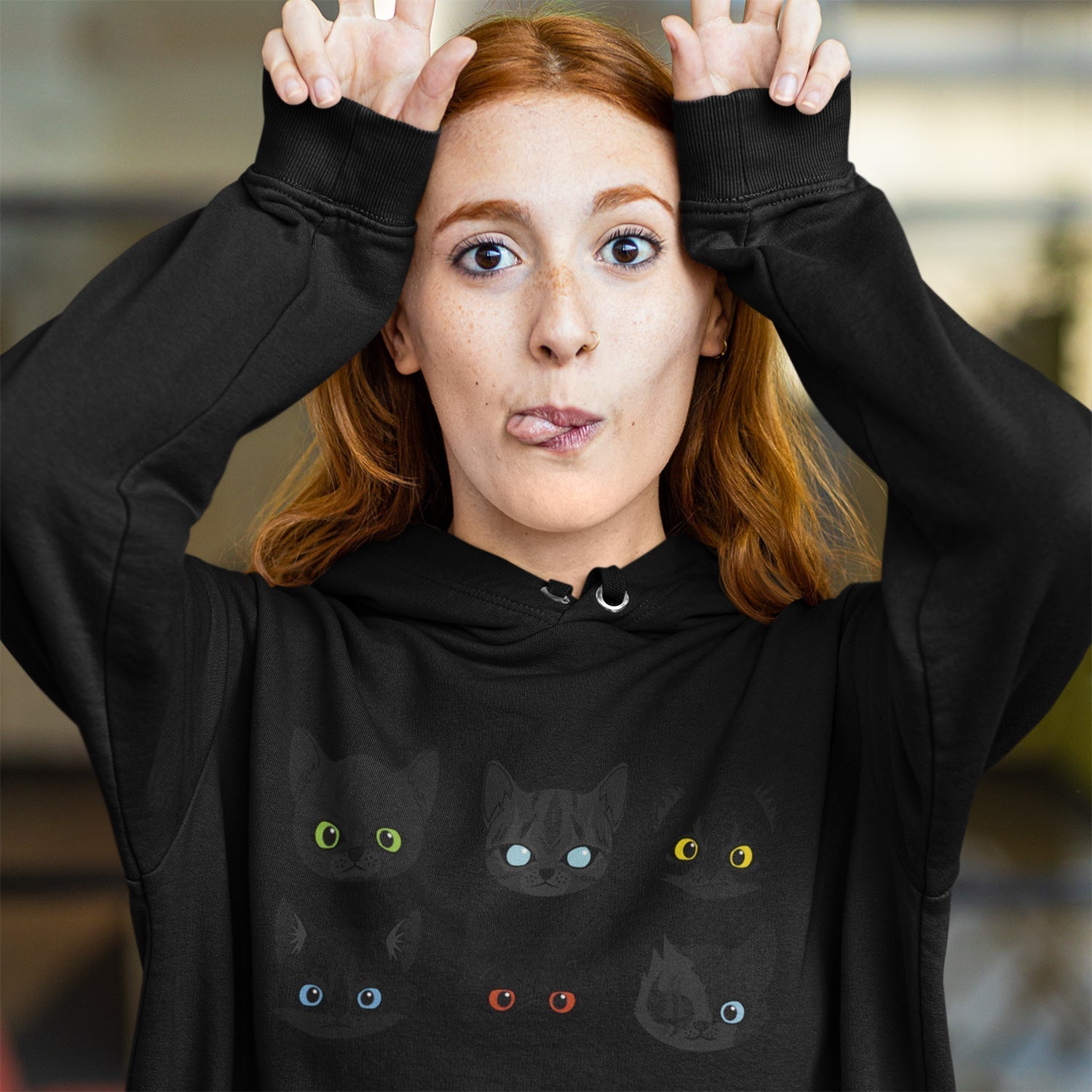 Warriorcats Mini Eyes Hoodie Warriors Cats Store - USA