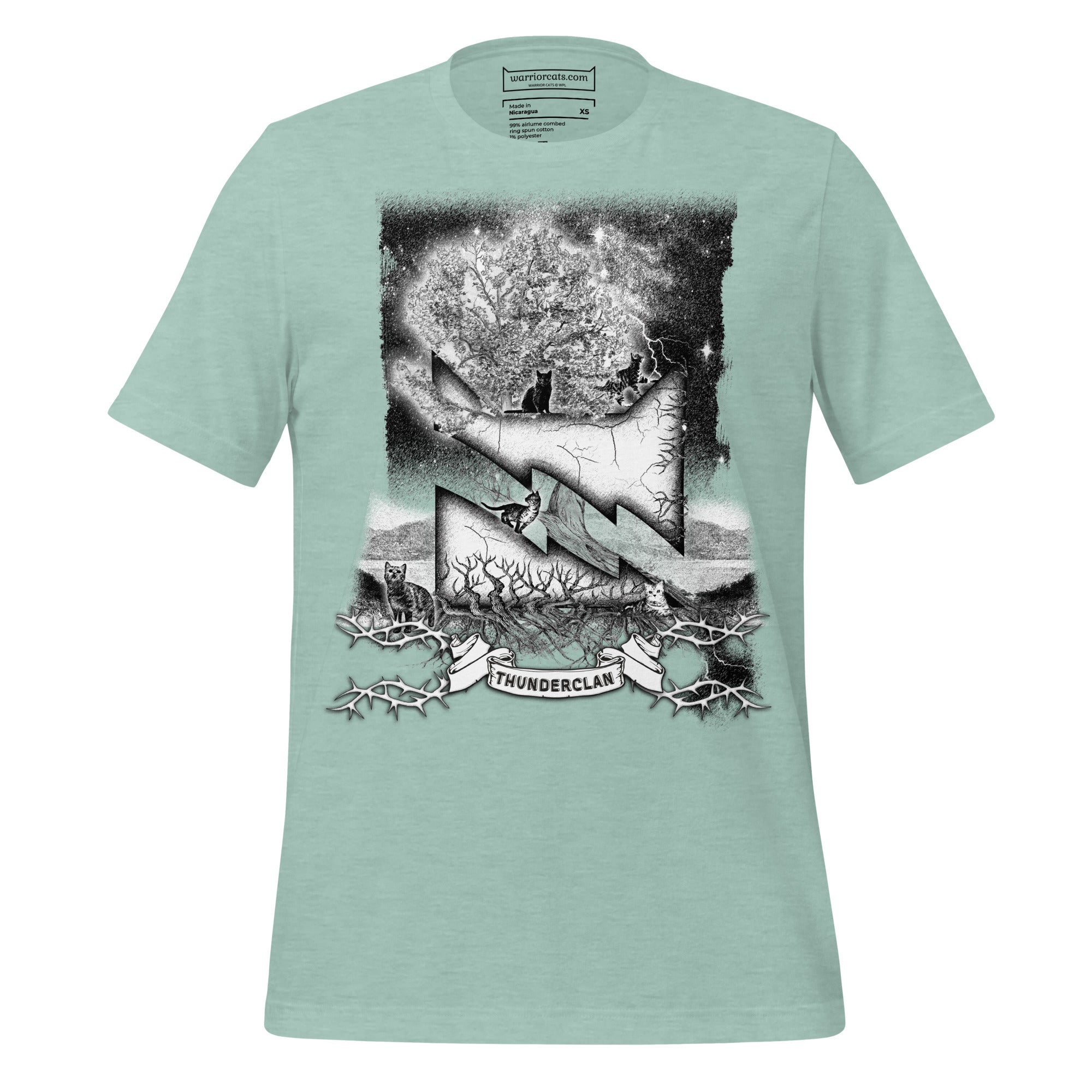 Warriorcats Etched Thunderclan Tee Warriors Cats Store - USA