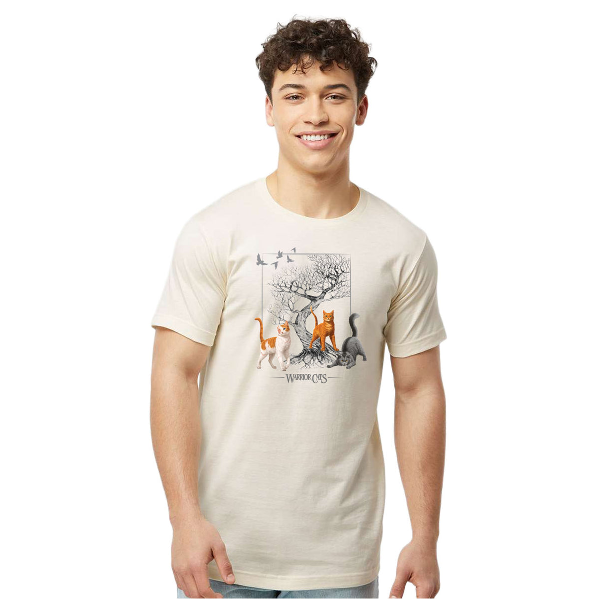 WARRIOR CATS TREE - FIRESTAR, BRIGHTHEART, GRAYSTRIPE T-SHIRT - ADULT & YOUTH