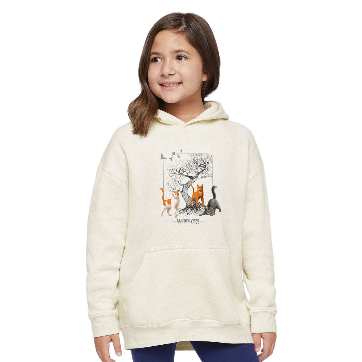Warrior Cats Tree Youth Hoodie (Firestar, Brightheart & Graystripe)