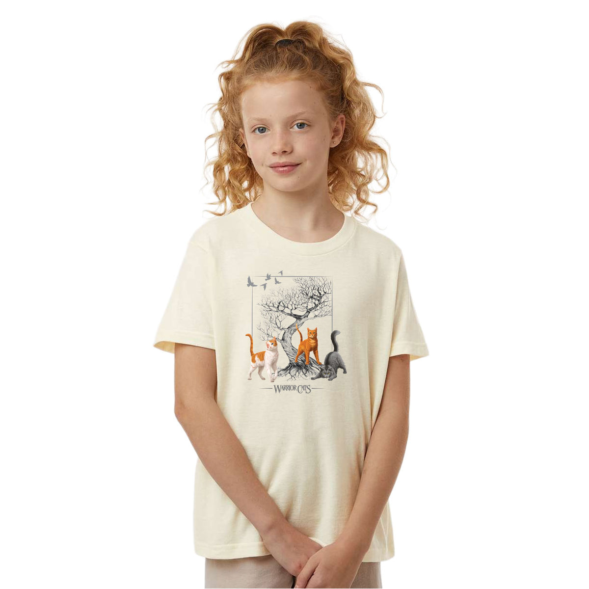 WARRIOR CATS TREE - FIRESTAR, BRIGHTHEART, GRAYSTRIPE T-SHIRT - ADULT & YOUTH