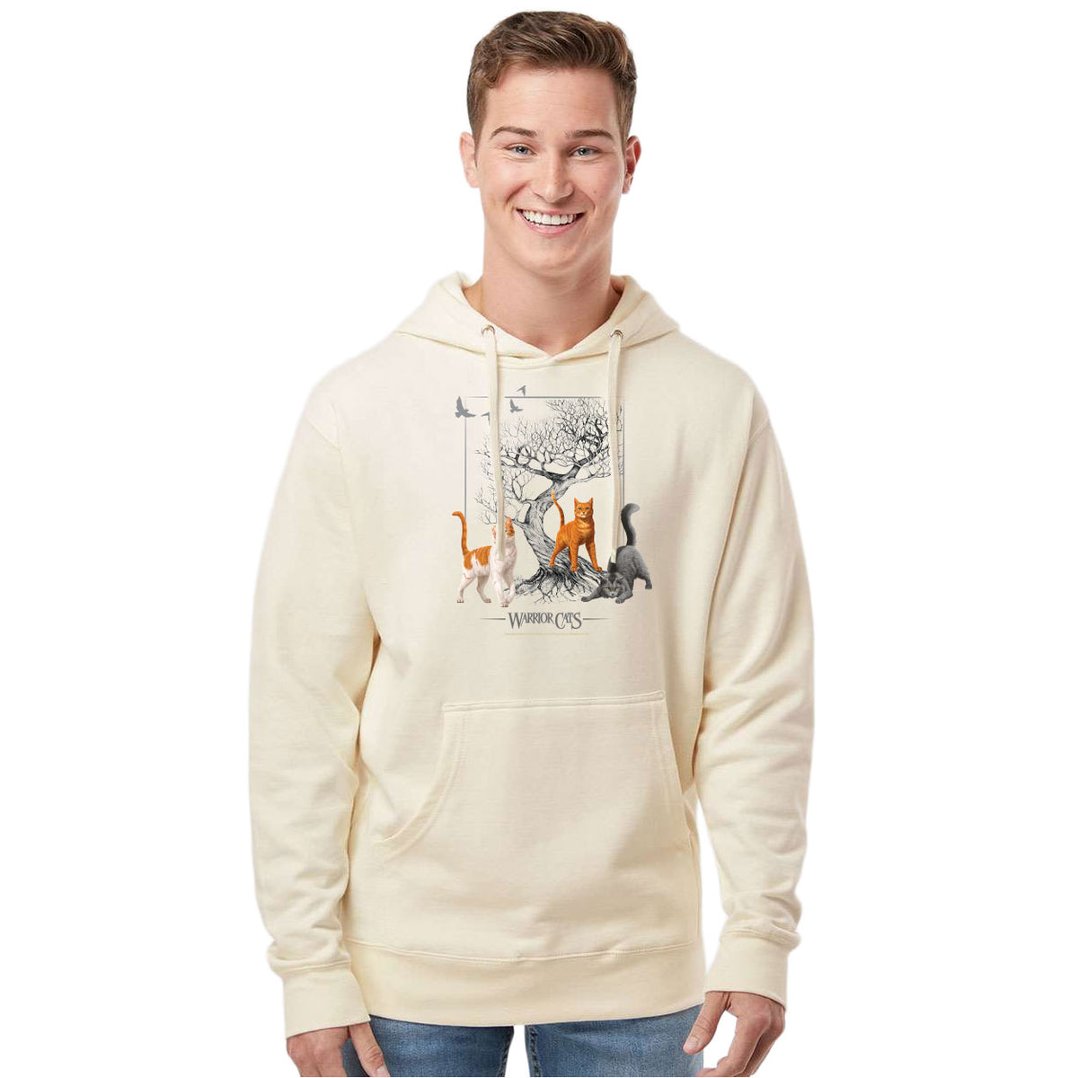 Warrior Cats Tree Unisex Hoodie (Firestar, Brightheart & Graystripe)
