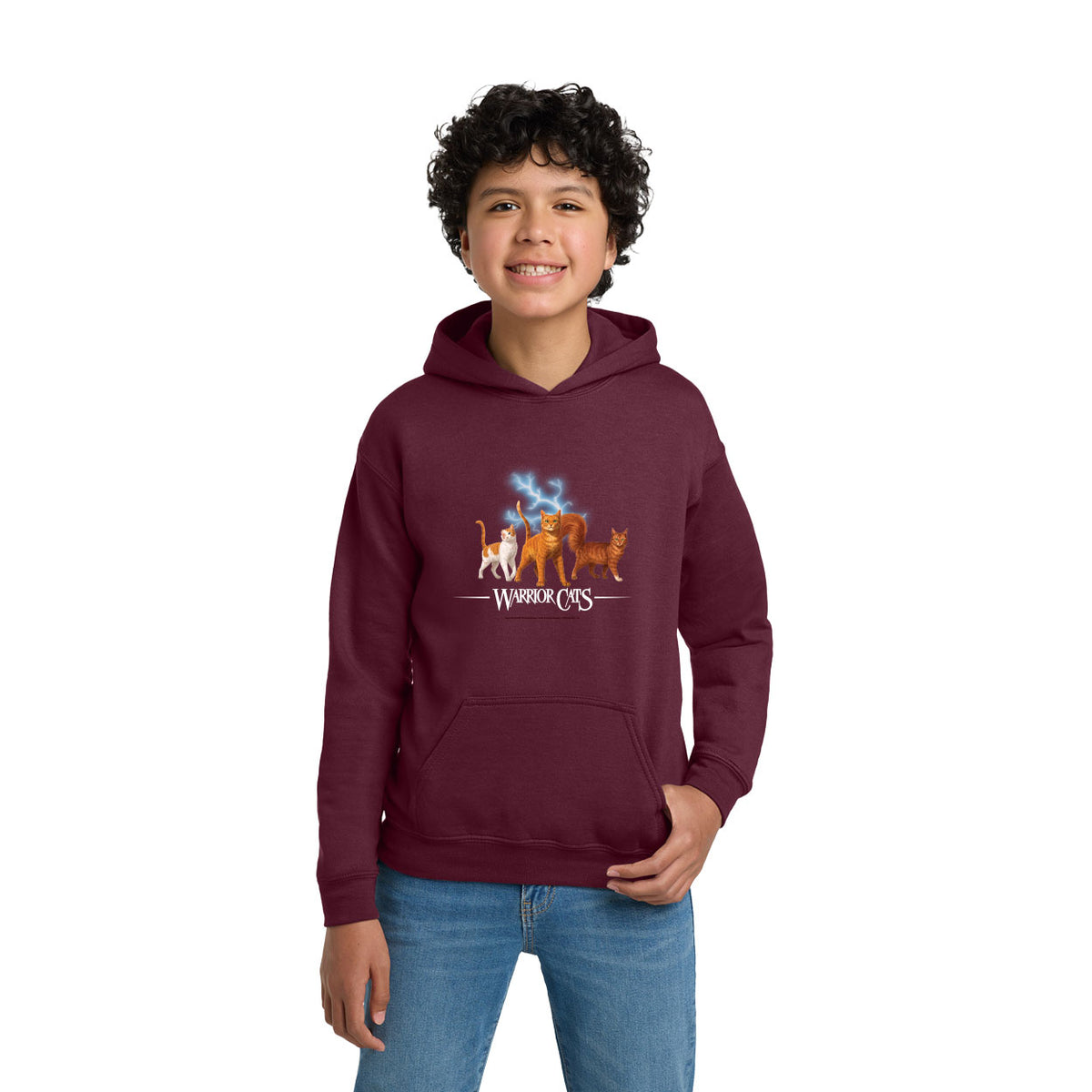 Warrior Cats Lightening Youth Hoodie (Firestar, Brightheart & Squirrelflight)