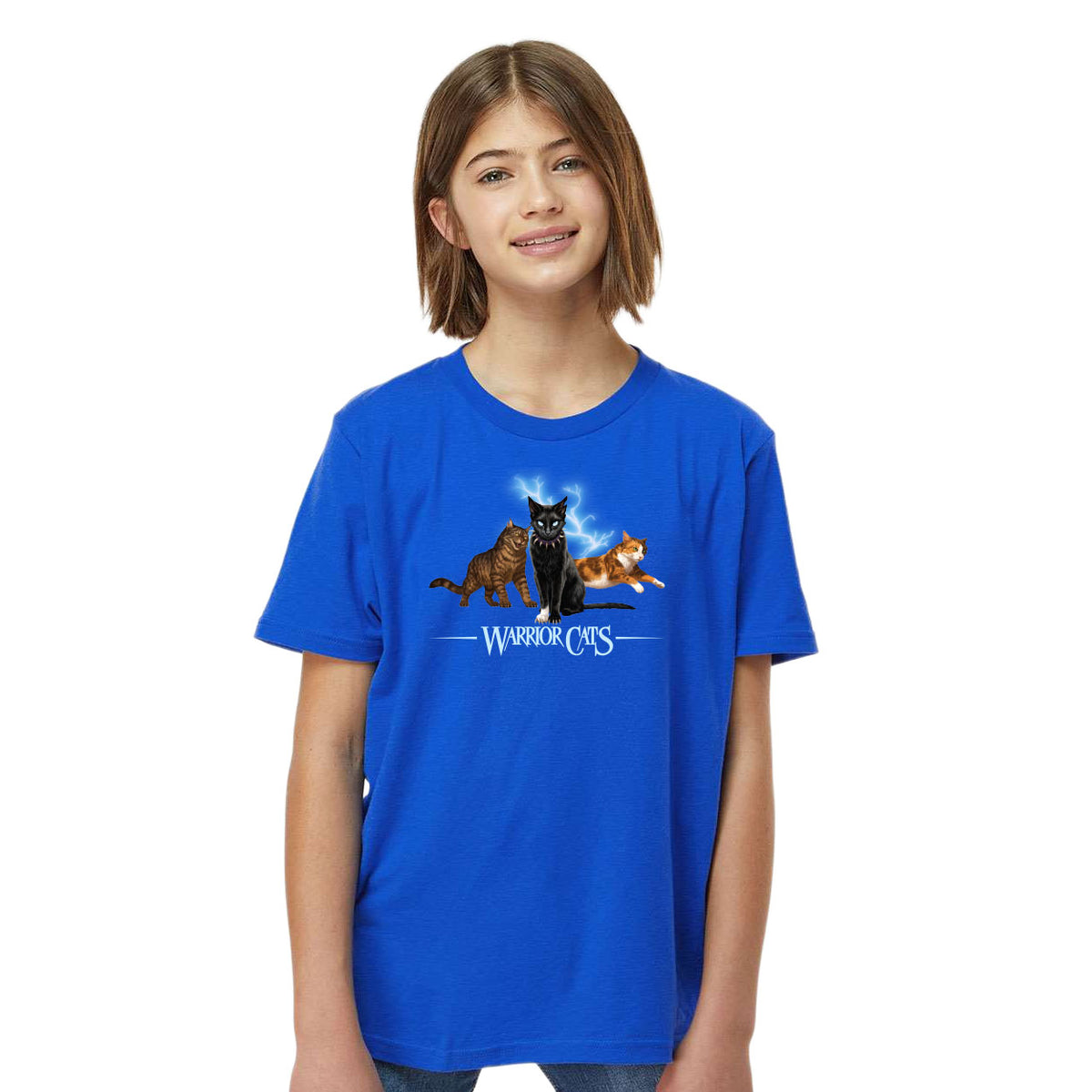 WARRIOR CATS LIGHTENING - SCOURGE / TIGERSTAR / TAWNYPELT T-SHIRT - ADULT & YOUTH