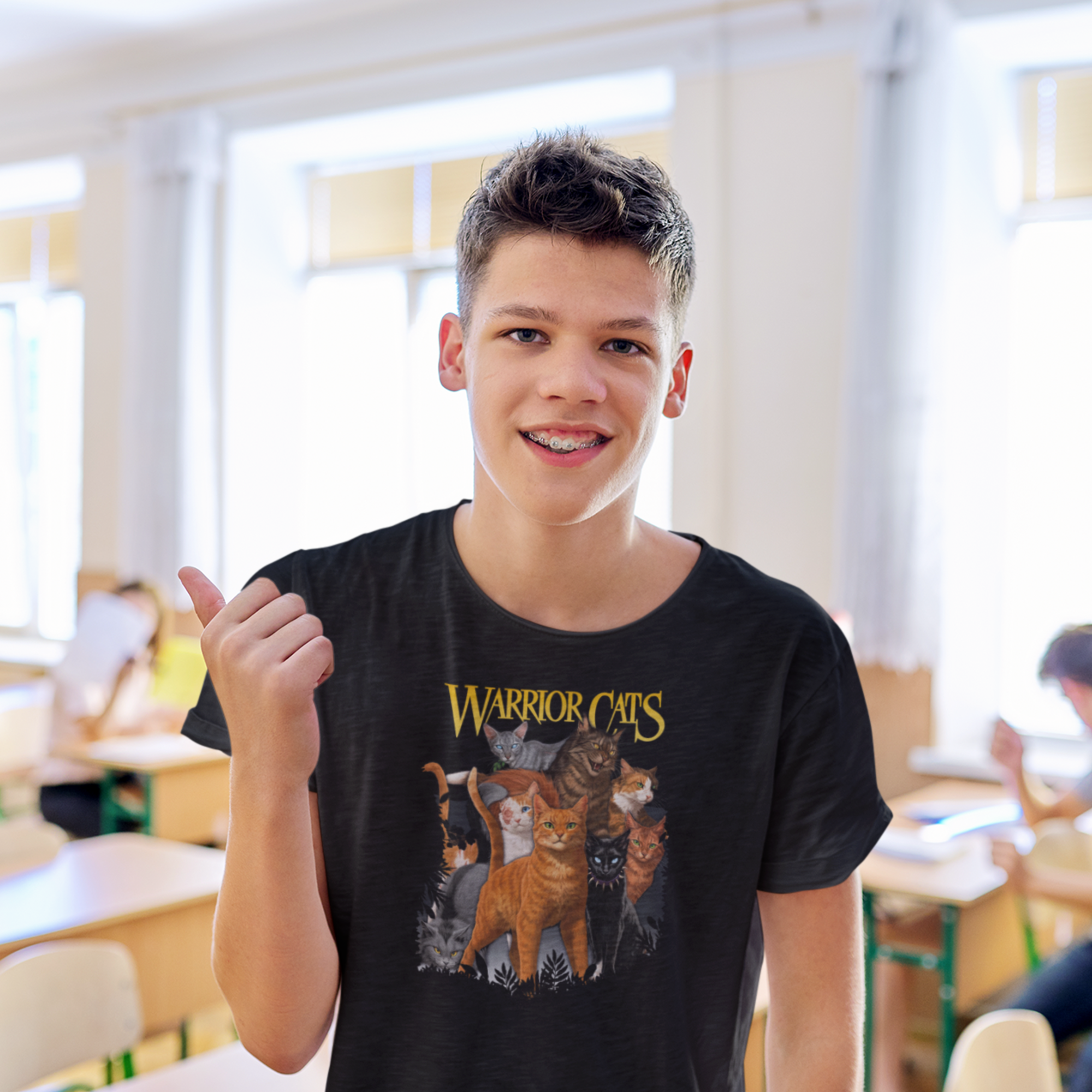 Warrior Cats Character Art Youth T-shirt