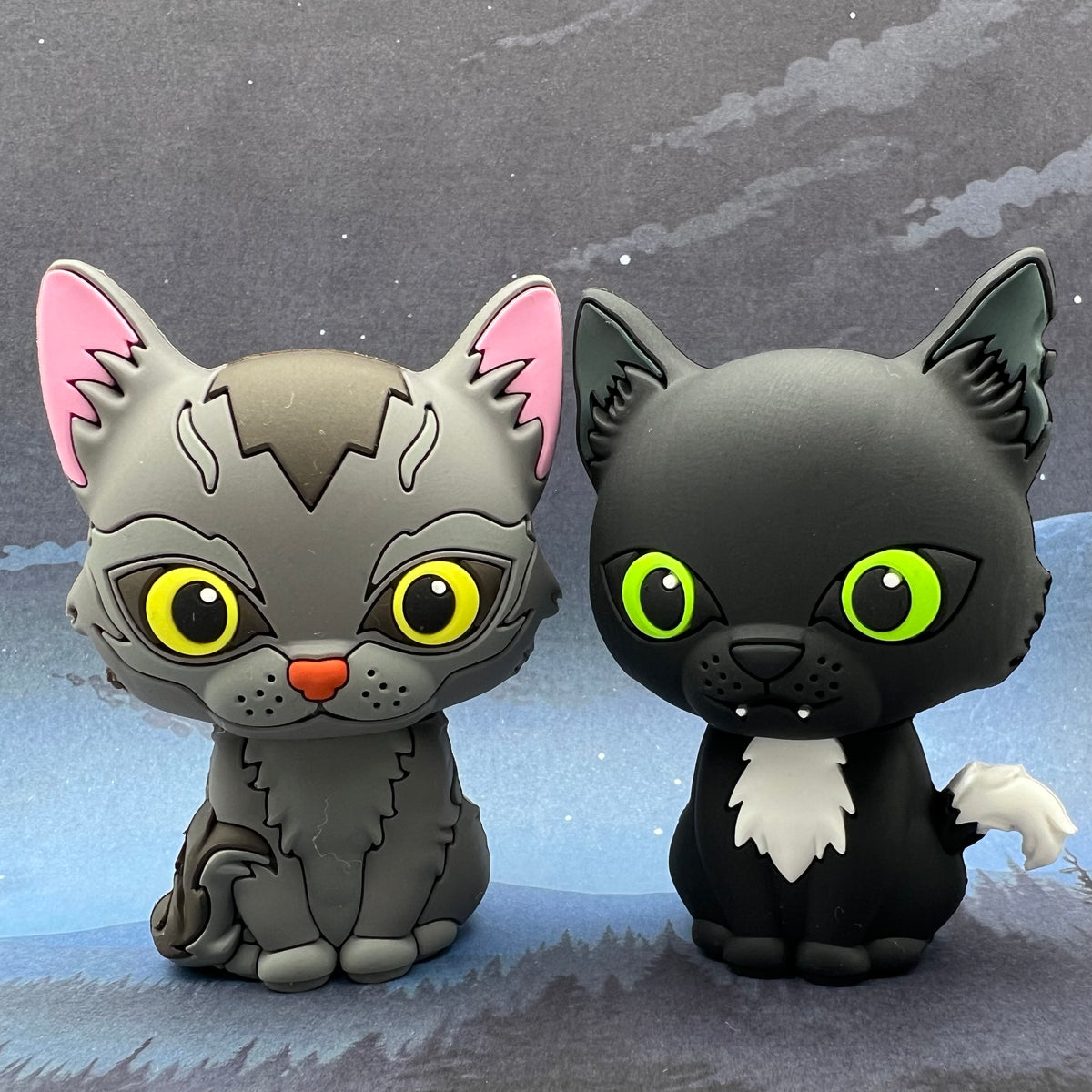 Ravenpaw &amp; Graystripe - Mini Collector Figures (The Prophecies Begin) Warriors Cats Store - USA