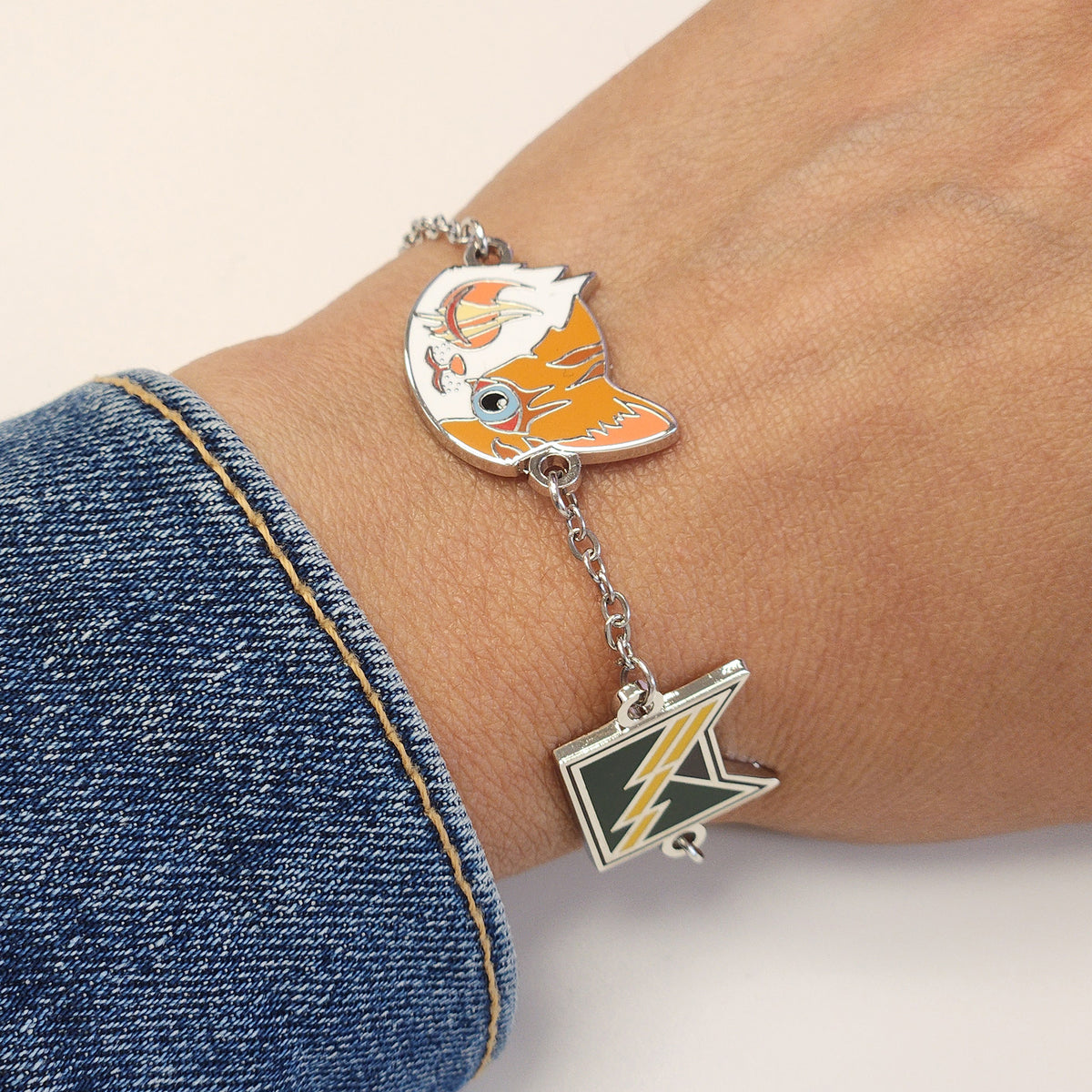 Warrior Cats Bracelet Set - Cloudtail & Brightheart