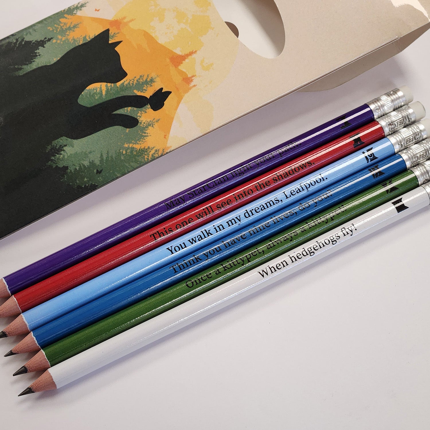 Warrior Cats Set of 6 HB Pencils Warrior Cats Store