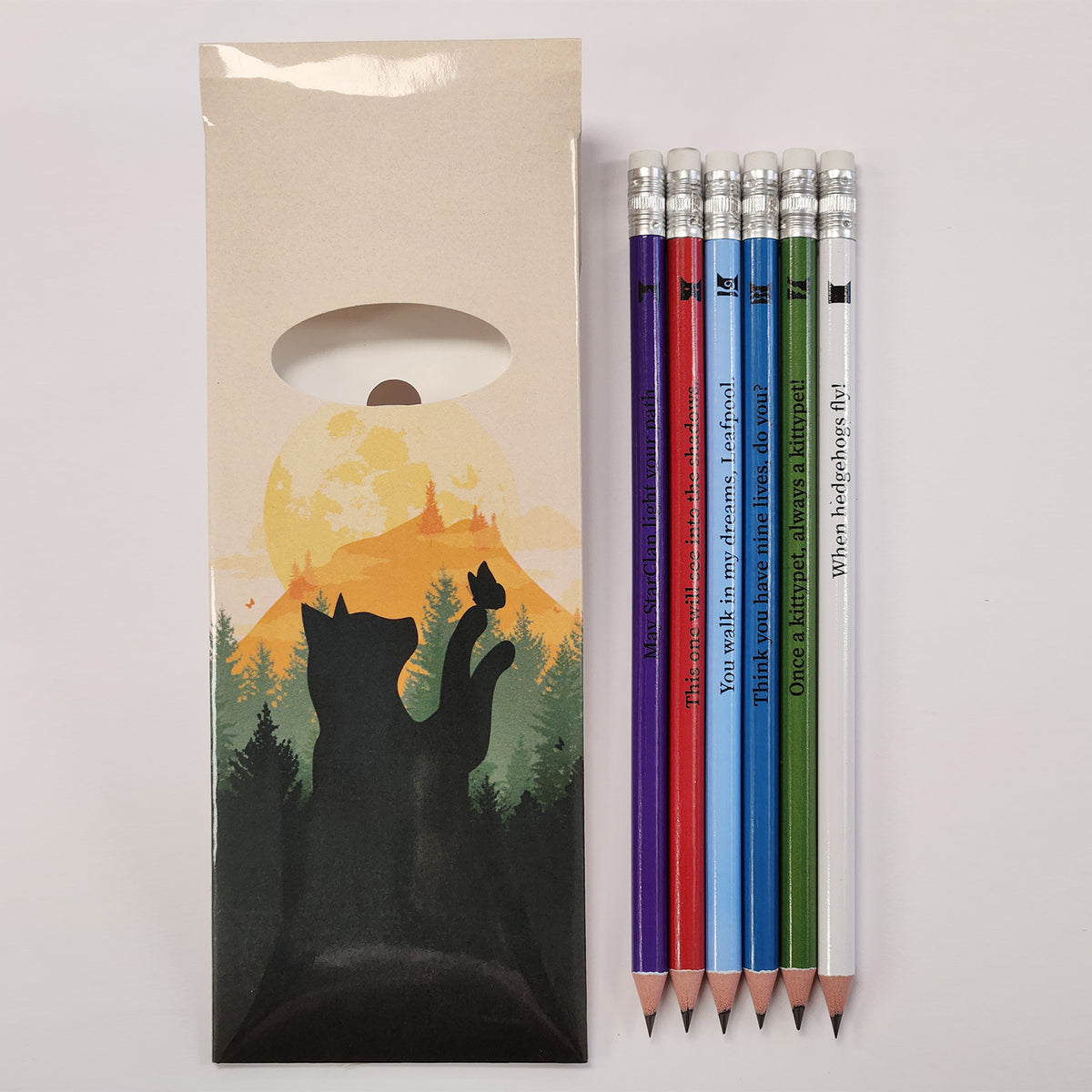Warrior Cats Set of 6 HB Pencils Warriors Cats Store - USA