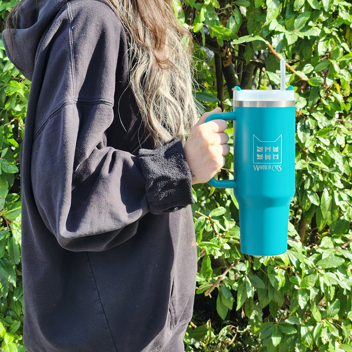 Warrior Cats Giant Travel Mug with Straw Warriors Cats Store - USA