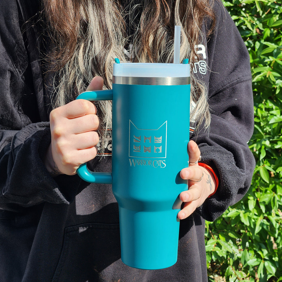 Warrior Cats Giant Travel Mug with Straw Warriors Cats Store - USA
