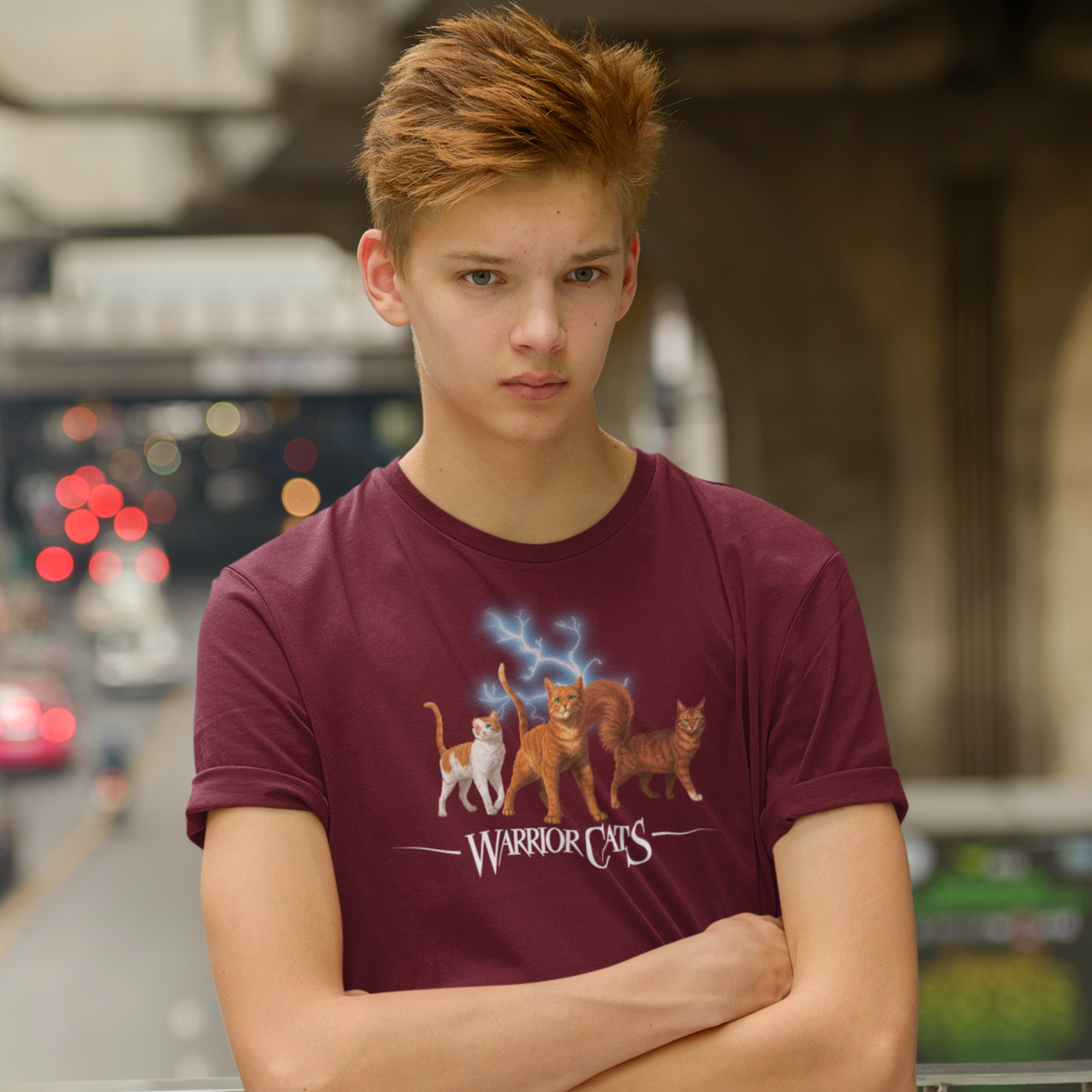 Warrior Cats Lightening Youth T-shirt (Firestar, Brightheart & Squirrelflight)