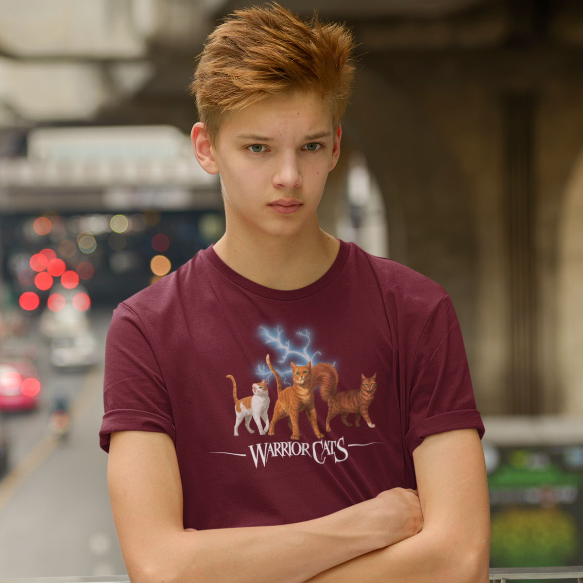 Warrior Cats Lightening Youth T-shirt (Firestar, Brightheart & Squirrelflight)