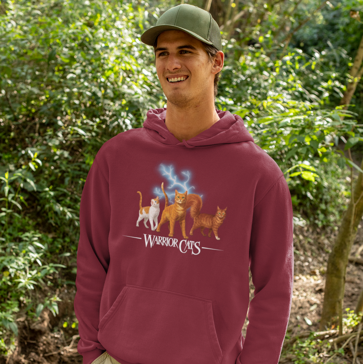 Warrior Cats Lightening Unisex Hoodie (Firestar, Brightheart & Squirrelflight)