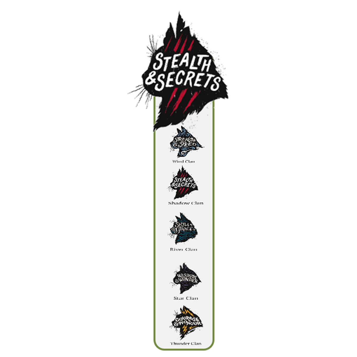 ShadowClan Magnetic Bookmark Warriors Cats Store - USA