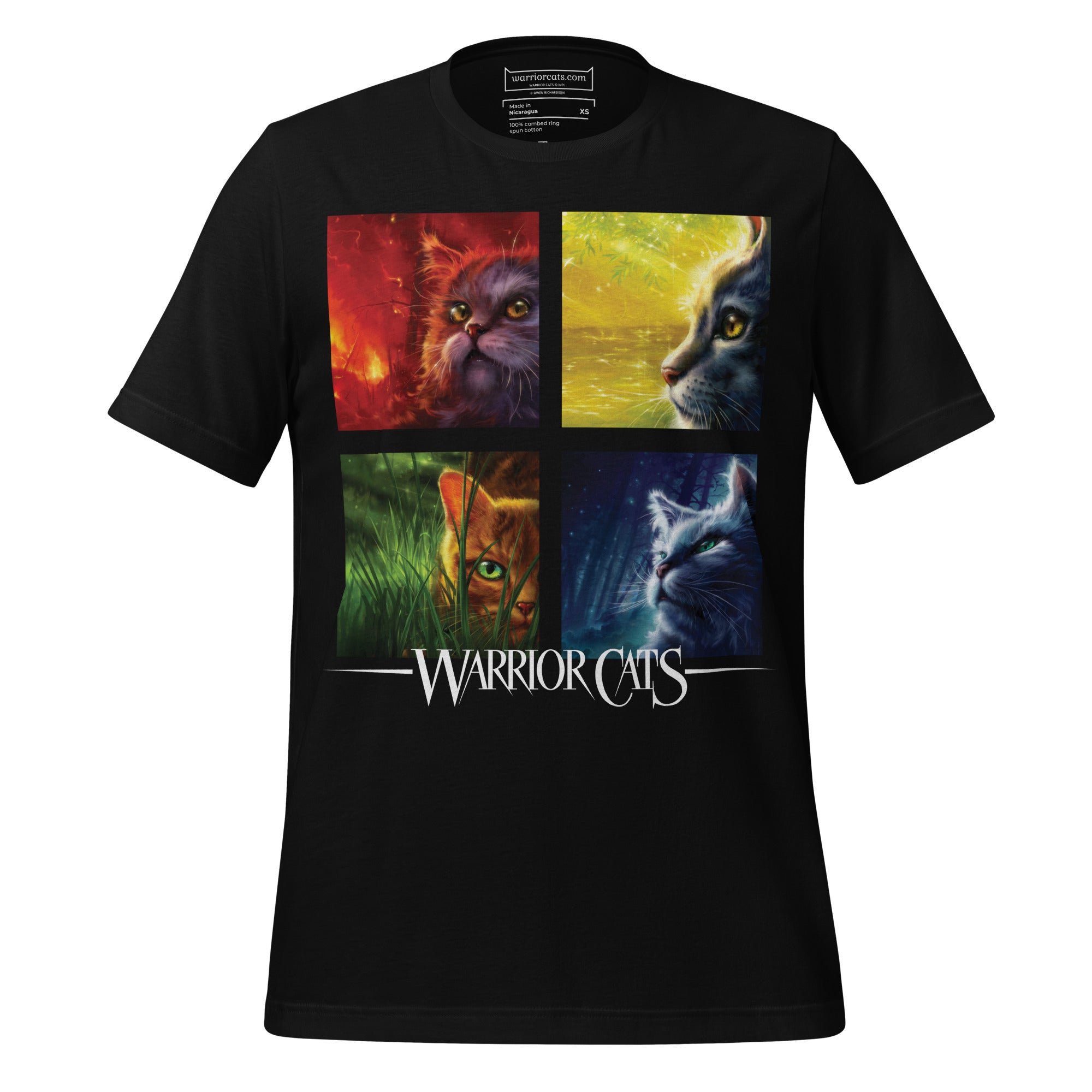 Warrior Cats - Book Cover Design - Adult Unisex T-shirt Warriors Cats Store - USA