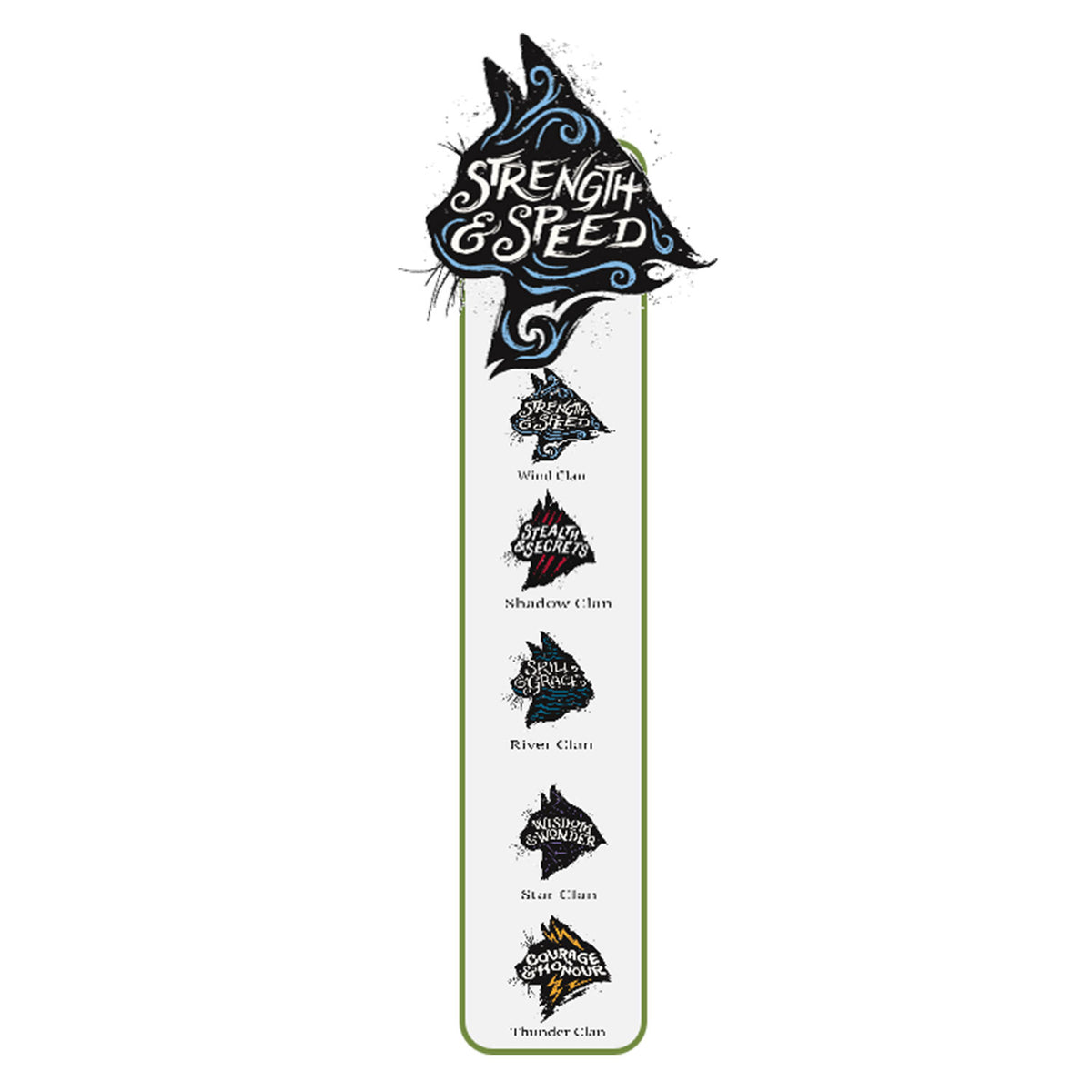WindClan Magnetic Bookmark Warriors Cats Store - USA