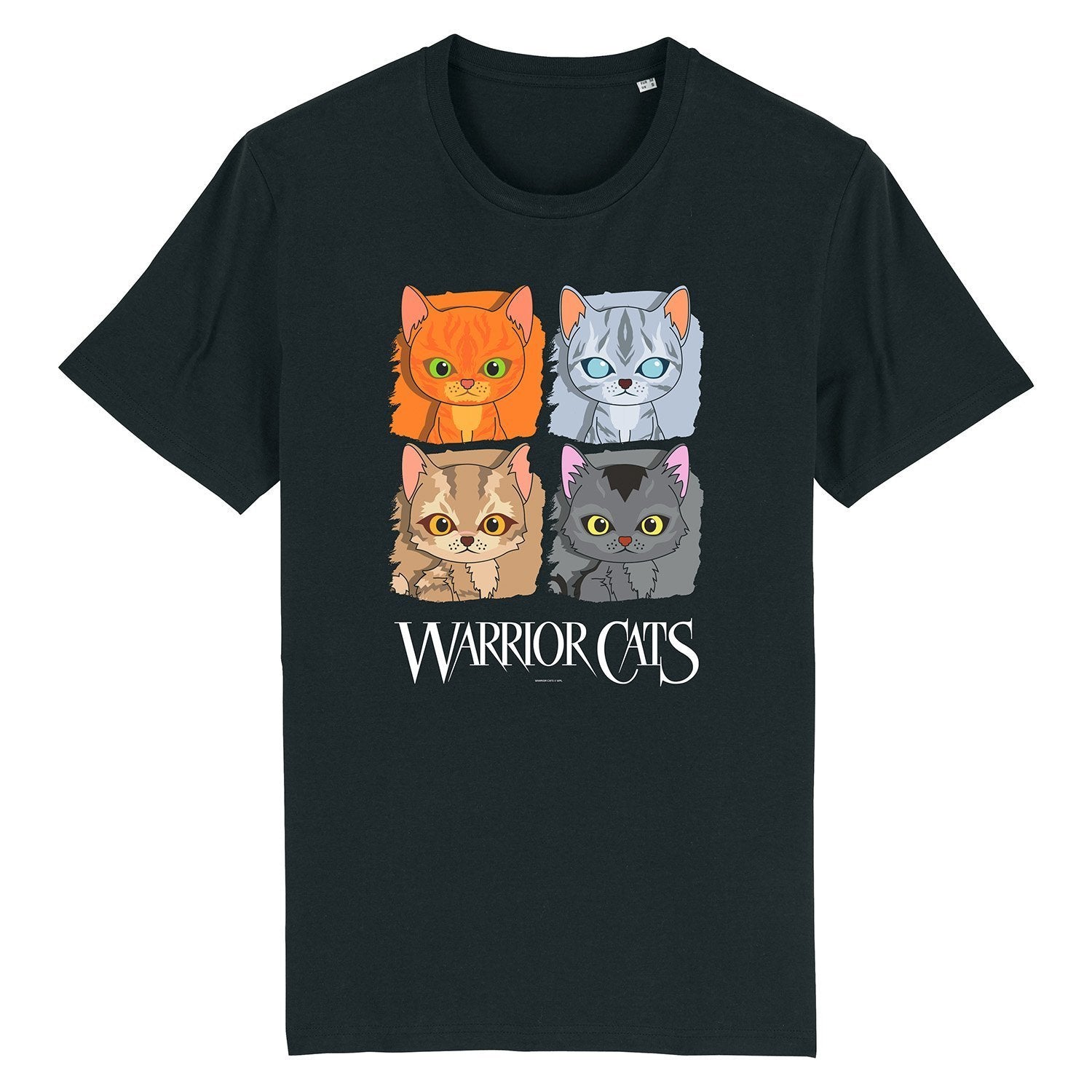 RGB Warrior Cats - Four Cats - Youth Unisex T-Shirt Youth Short Sleeve Tee / Youth X-Large / Black