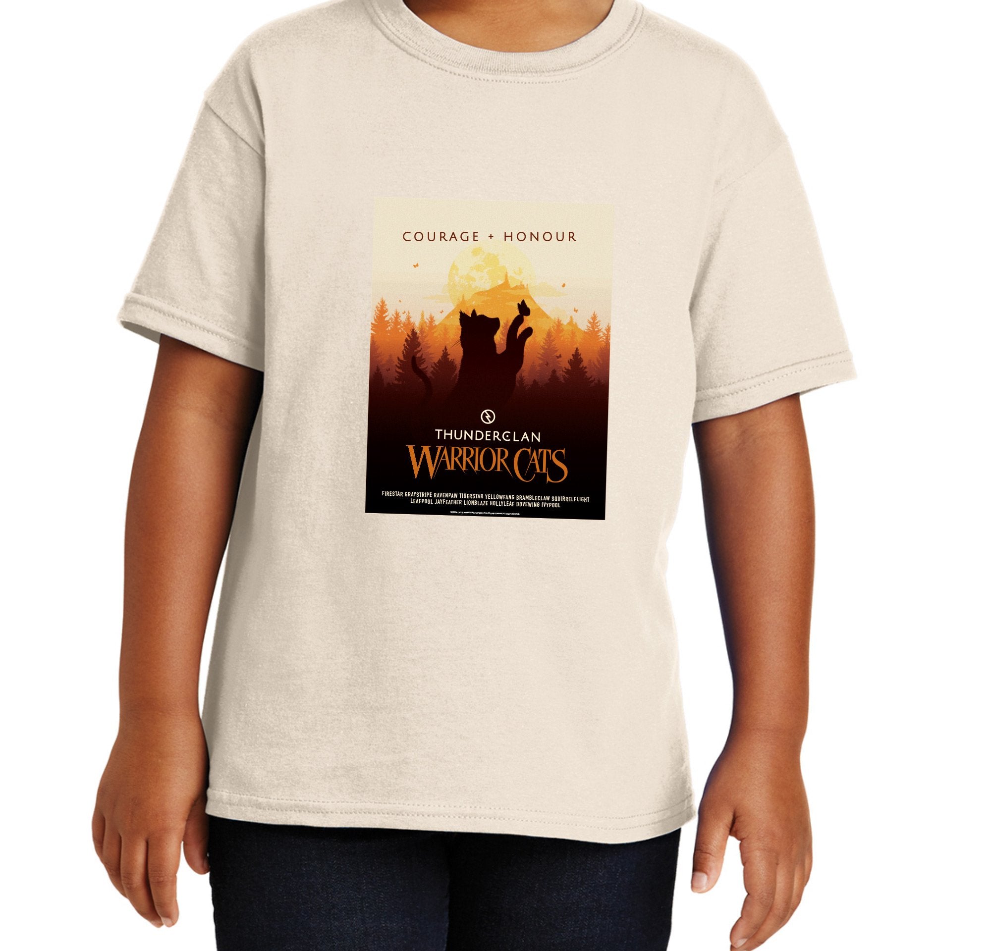 ThunderClan Warrior Cats Courage + Honour Tee