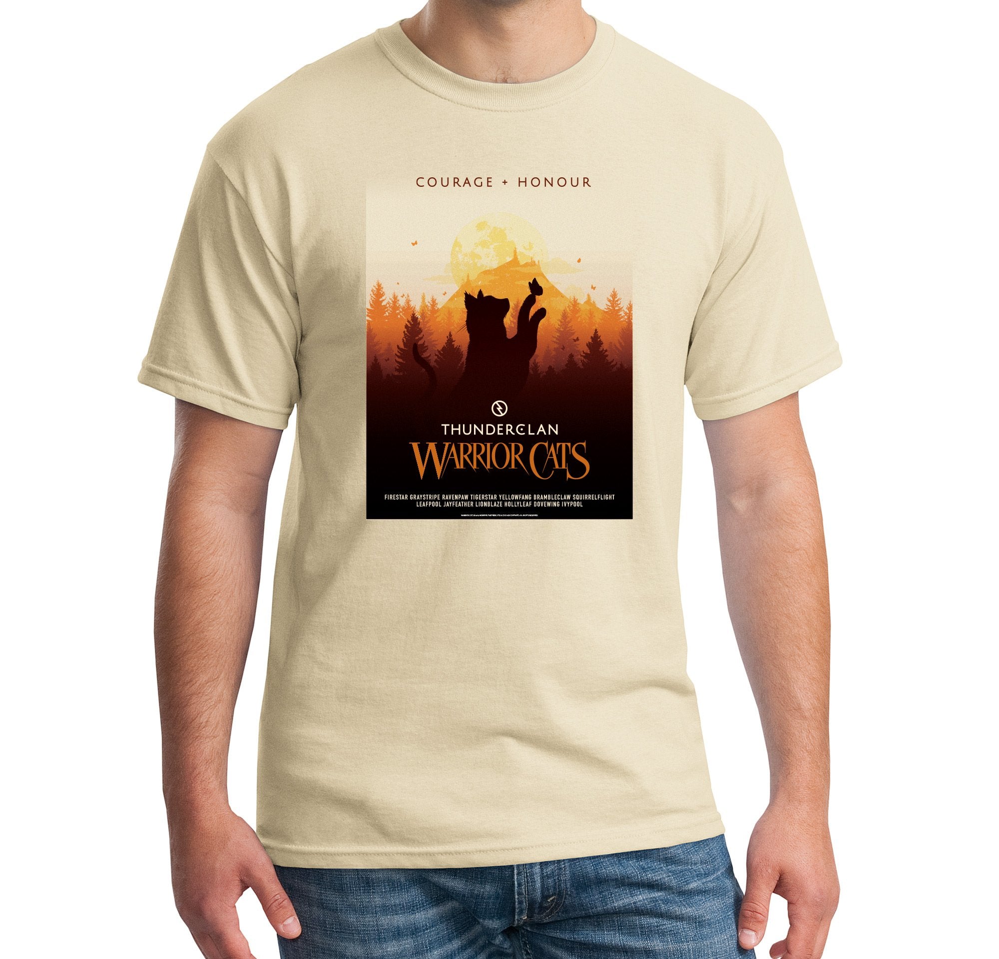 ThunderClan Warrior Cats Courage + Honour Tee