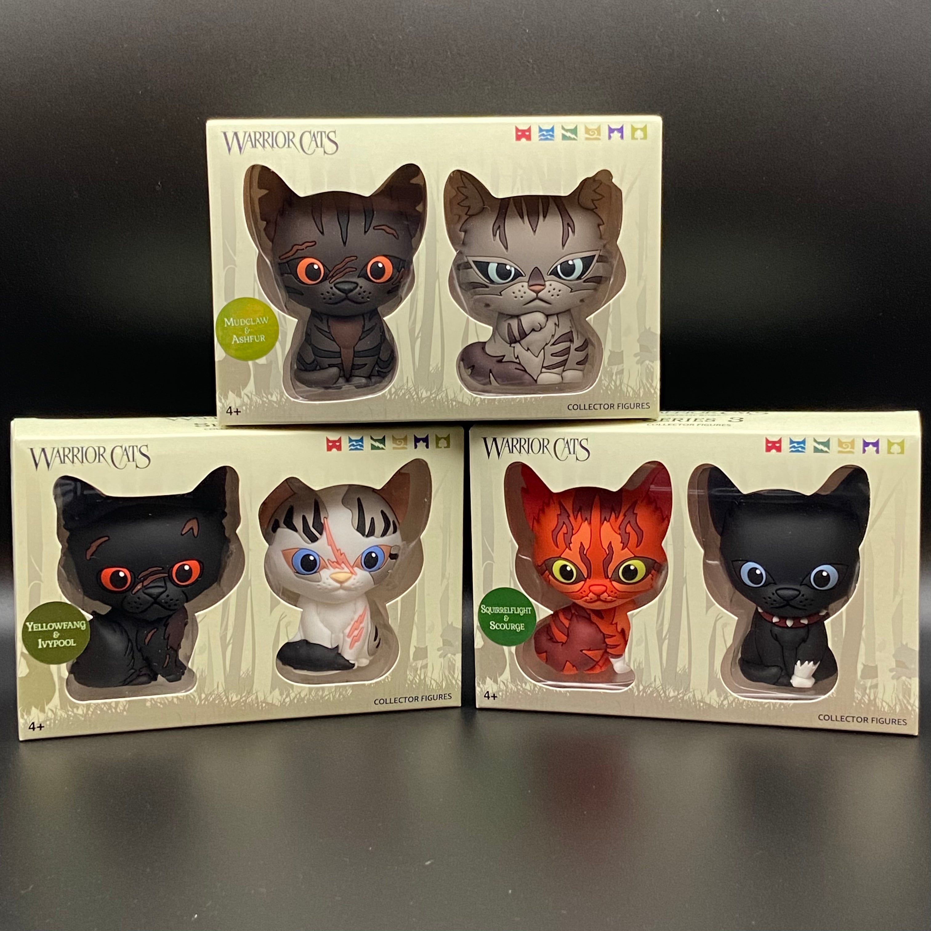 Bundle of 3 - Mini Collector Figures (Series 3) Warriors Cats Store - USA