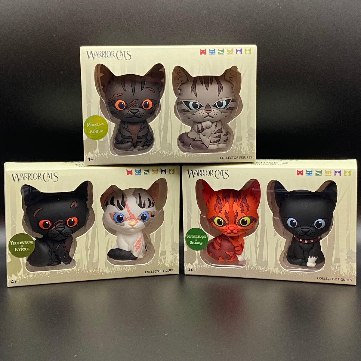 Bundle of 3 - Mini Collector Figures (Series 3) Warriors Cats Store - USA
