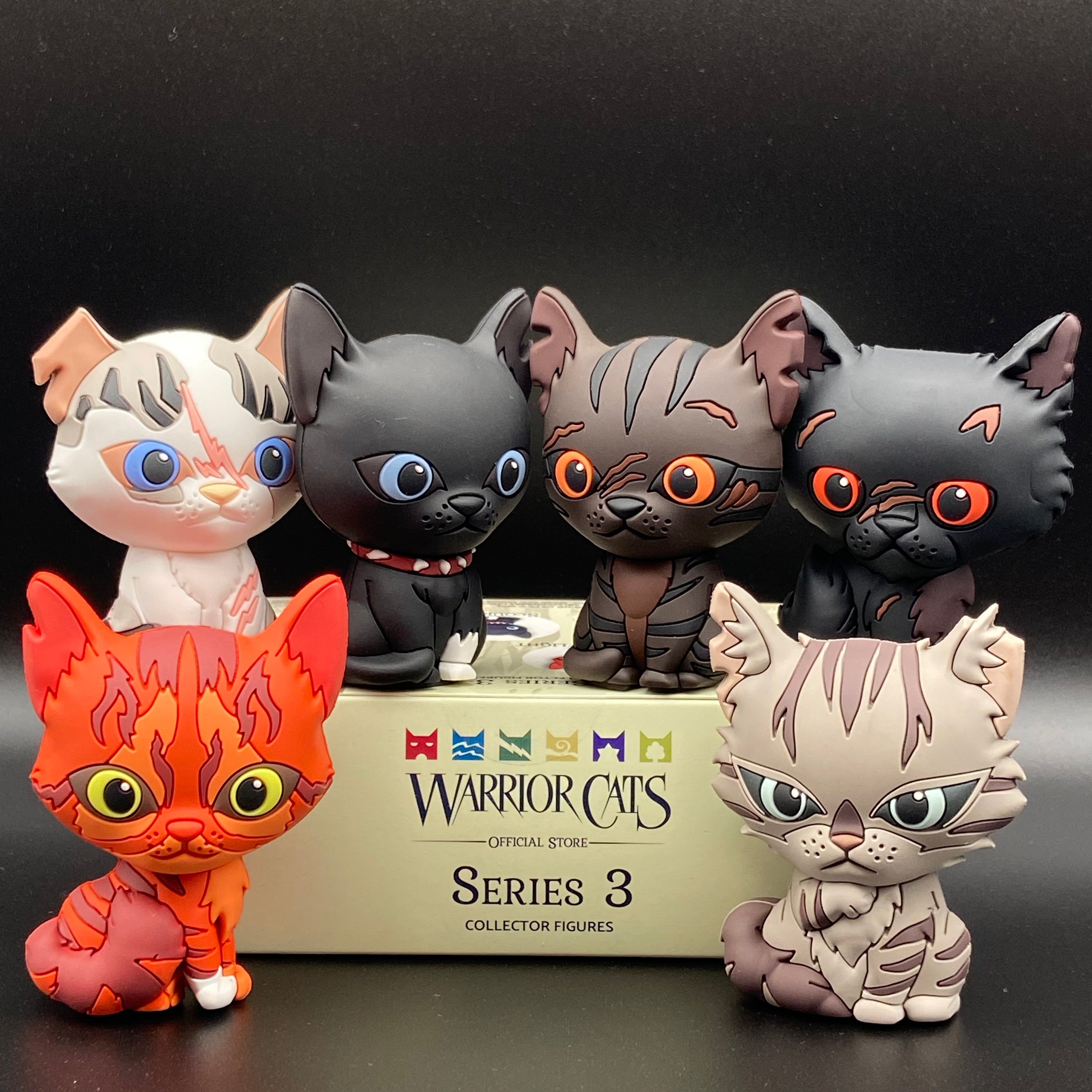Bundle of 3 - Mini Collector Figures (Series 3) Warriors Cats Store - USA