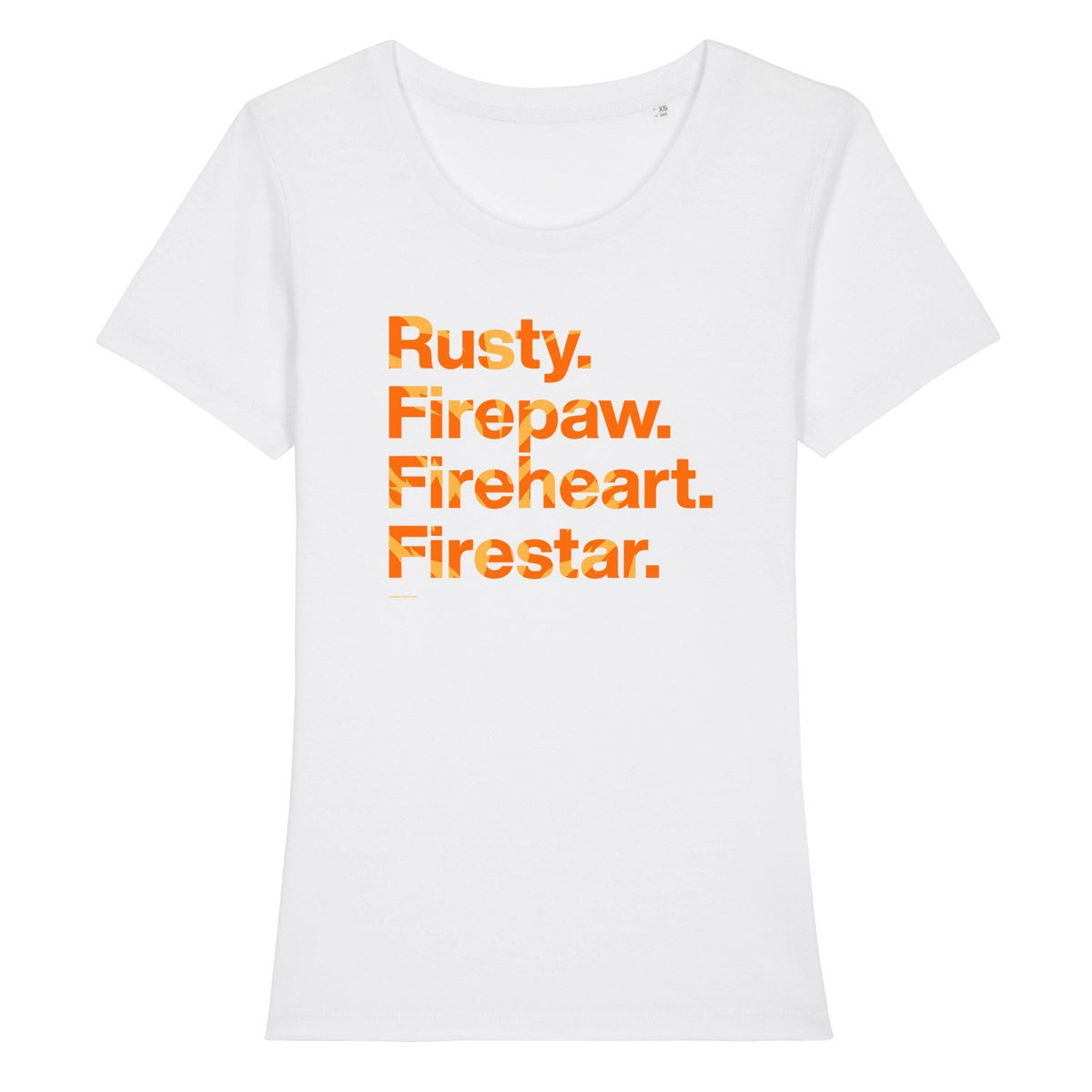 Character Names - Firestar - Adult Ladies T-Shirt