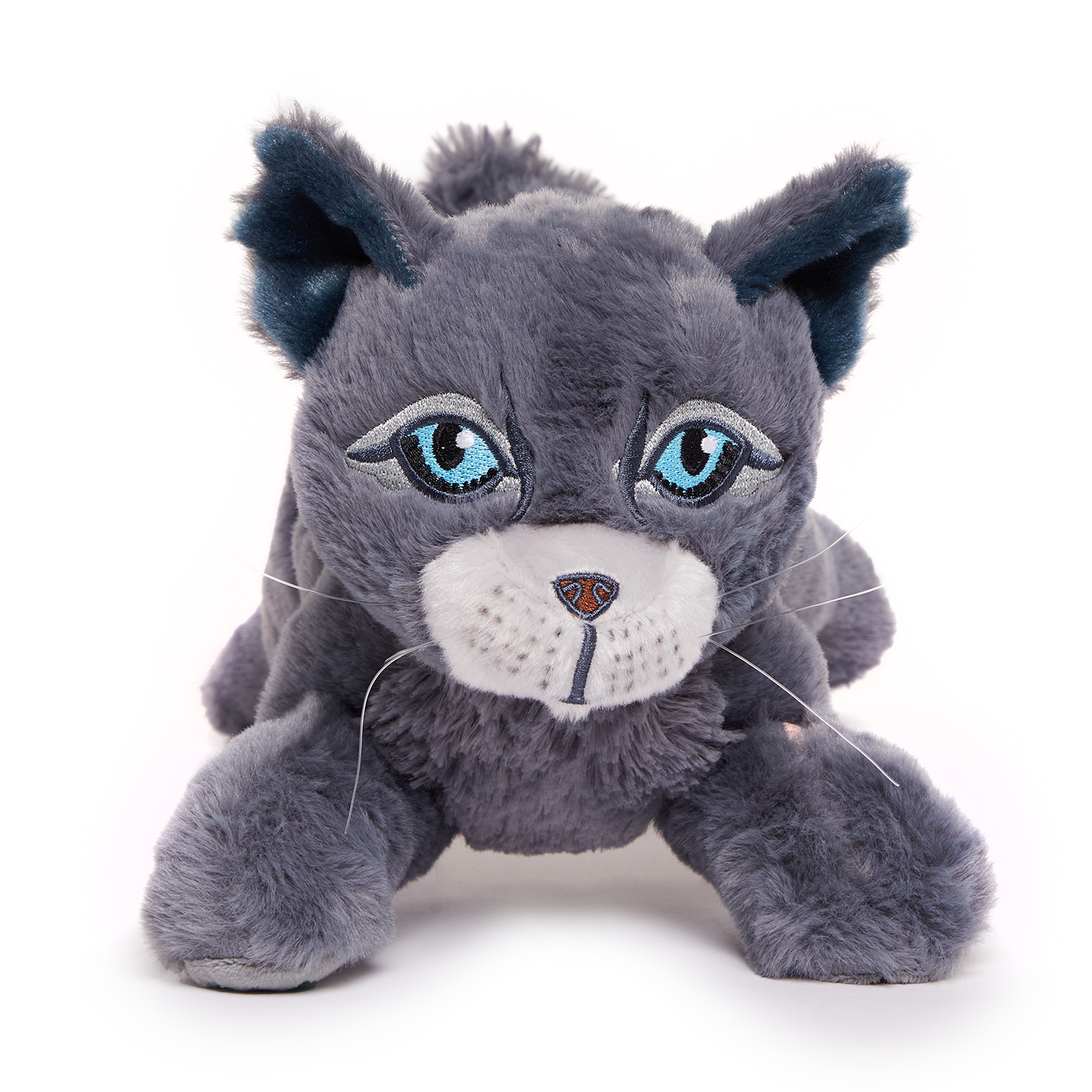 Grey cat soft sales toy