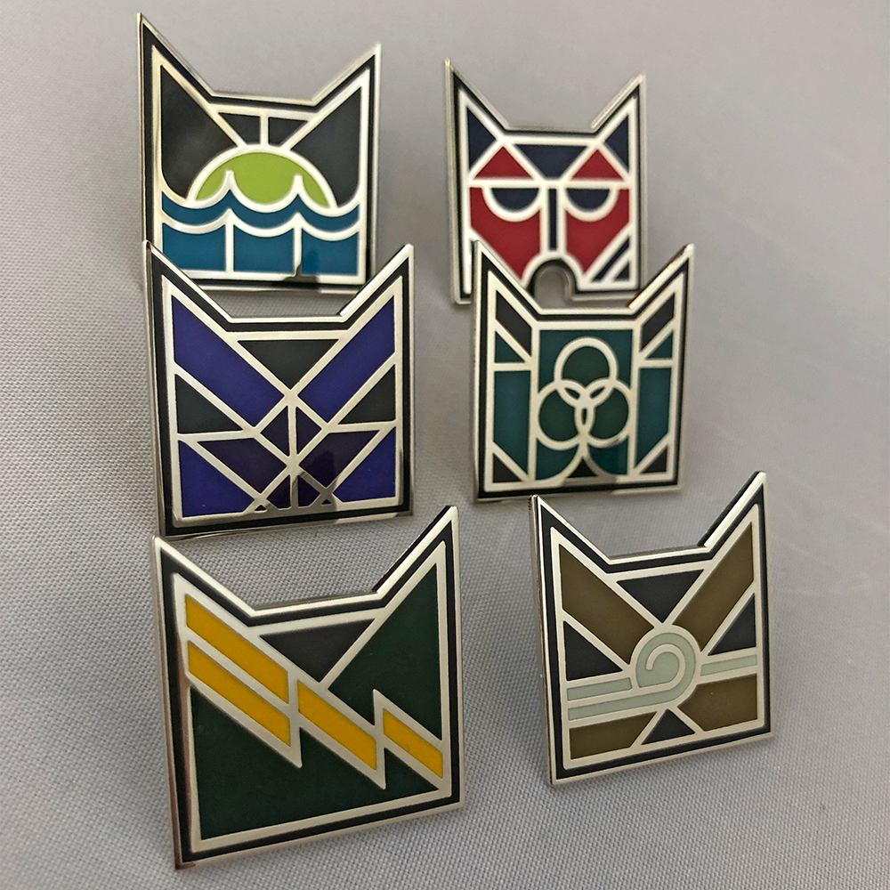 Art Deco ShadowClan Pin Badge Warrior Cats Store