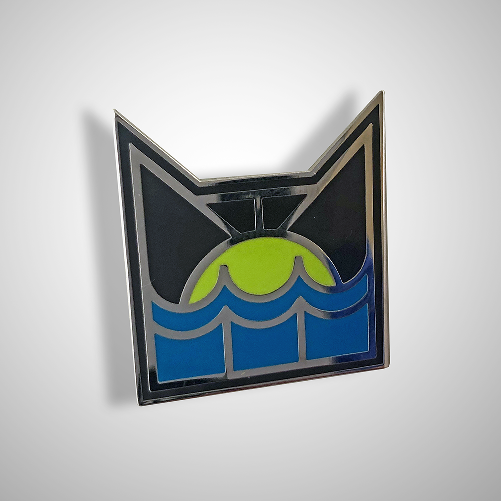 Art Deco RiverClan Pin Badge
