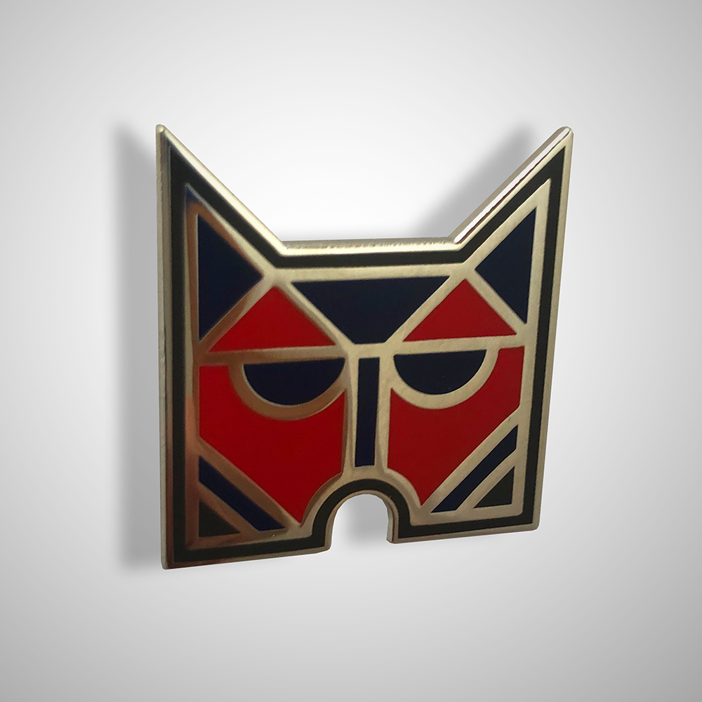 Art Deco ShadowClan Pin Badge Warrior Cats Store