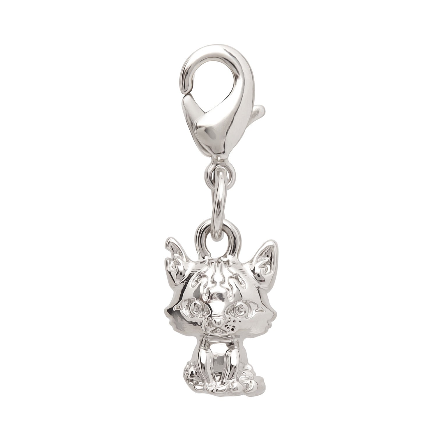 Stainless Steel Charms For Jewelry Making Cat Rabbit Wolf - Temu