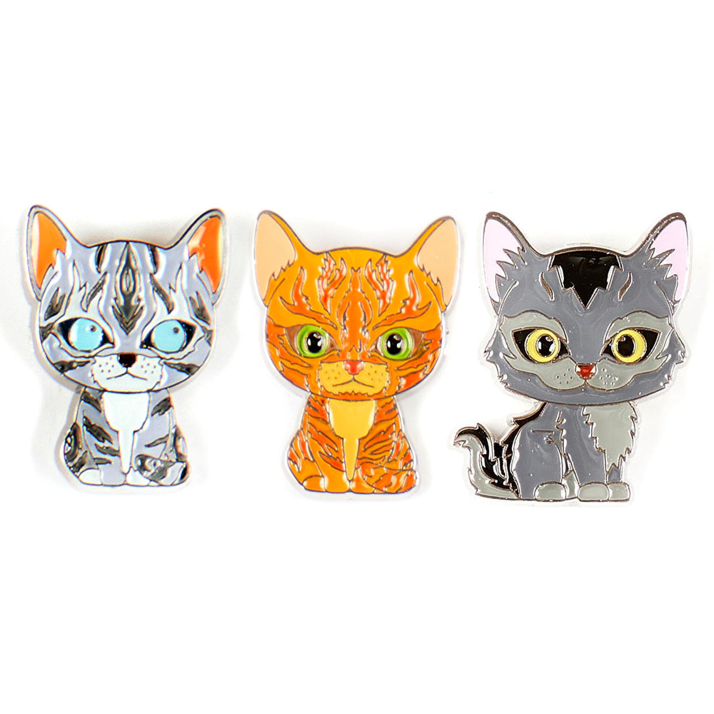 Jayfeather, Firestar &amp; Graystripe -  Enamel Pins (Bundle of 3)